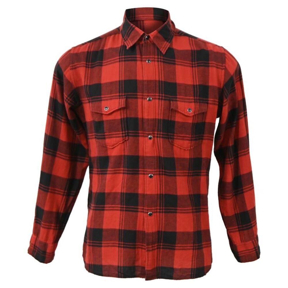 Saint Laurent Plaid Shirt in Red Cotton